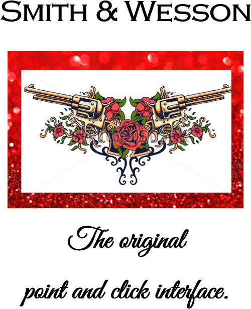 Smith & Wesson Hoodie And Matching Tank, Sizes S-xxl - Gun With A Flower (614x685), Png Download