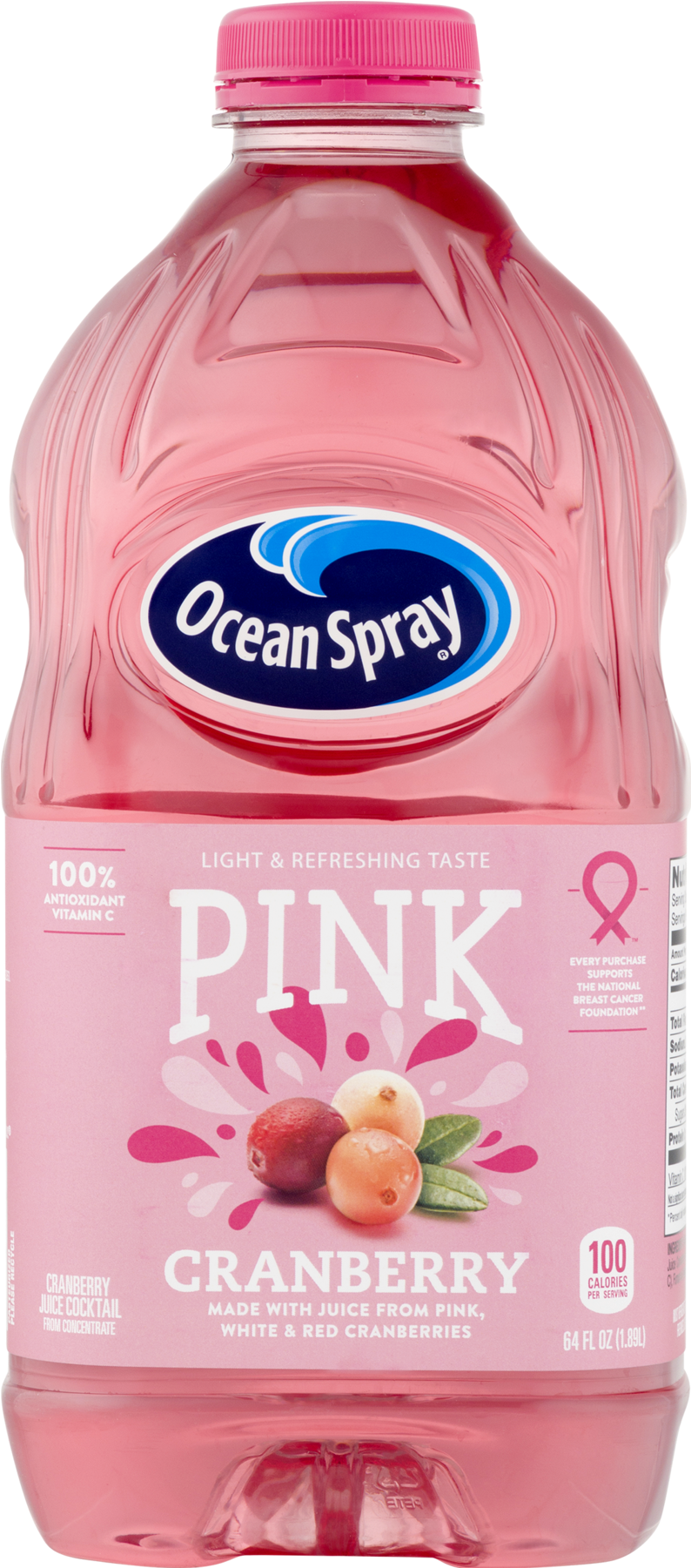 Ocean Spray Pink Cranberry Juice (1800x1800), Png Download