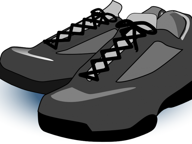 Running Shoes Clipart Shoe Lace - Transparent Background Clipart Shoes (640x480), Png Download