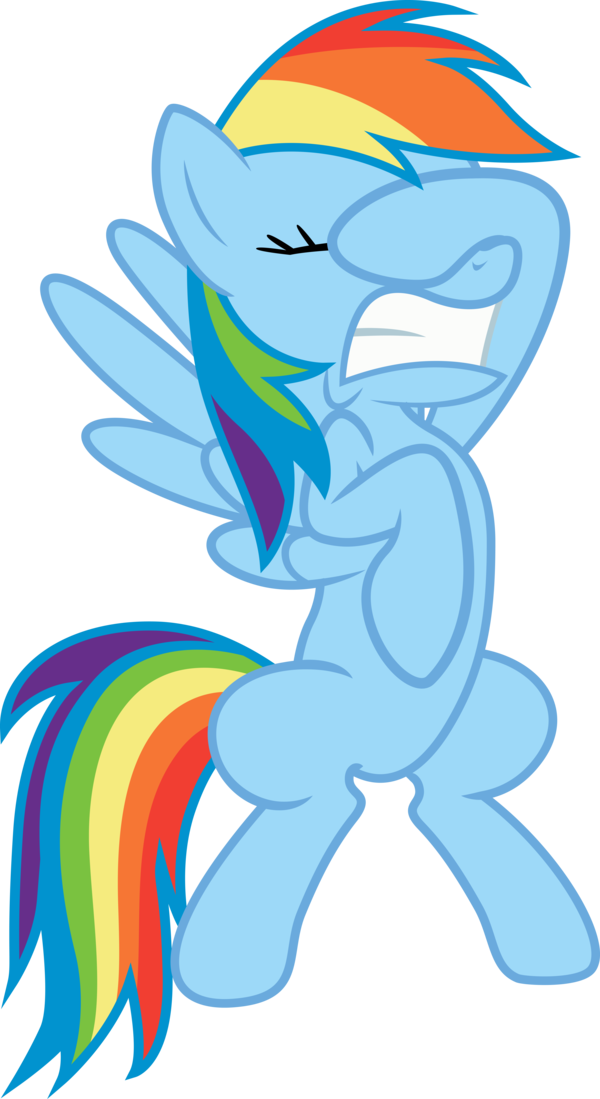 Rainbow Dash Rarity Applejack Fluttershy Pony Mammal - My Little Pony Facepalm Png (600x1099), Png Download