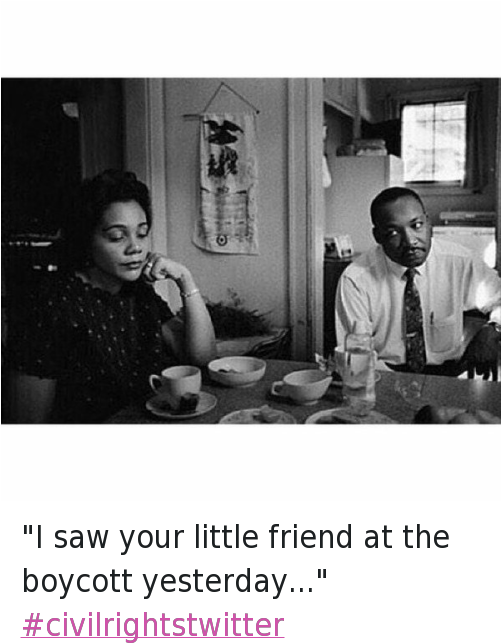 Bae, Civil Rights Twitter, And Coretta Scott King - Rare Martin Luther King (500x653), Png Download
