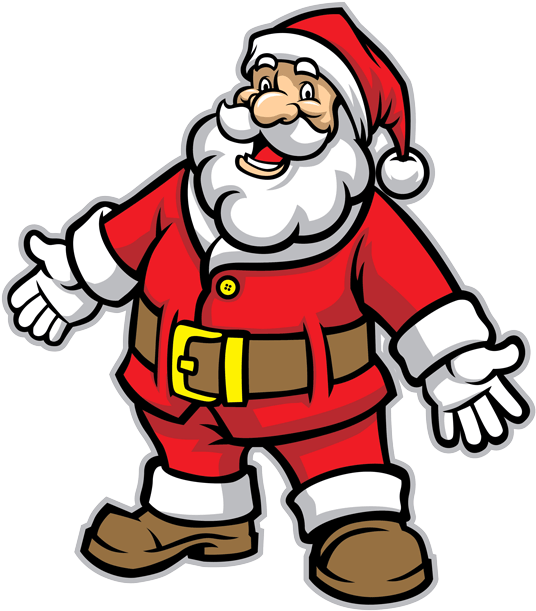 Santa - Traditional Classic Santa Claus (579x660), Png Download