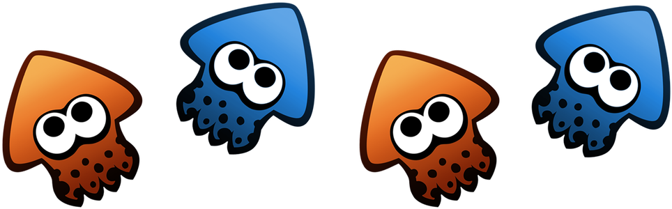 Splatoon Squid Dividers By Rile-reptile (1024x328), Png Download