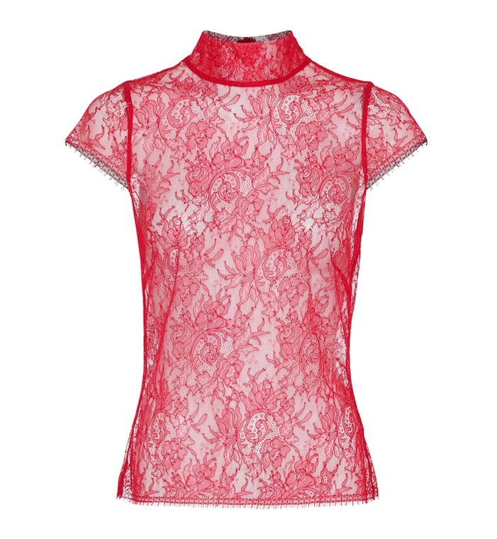 Rød Blonde Med Korte Ærmer - Pattern (700x881), Png Download