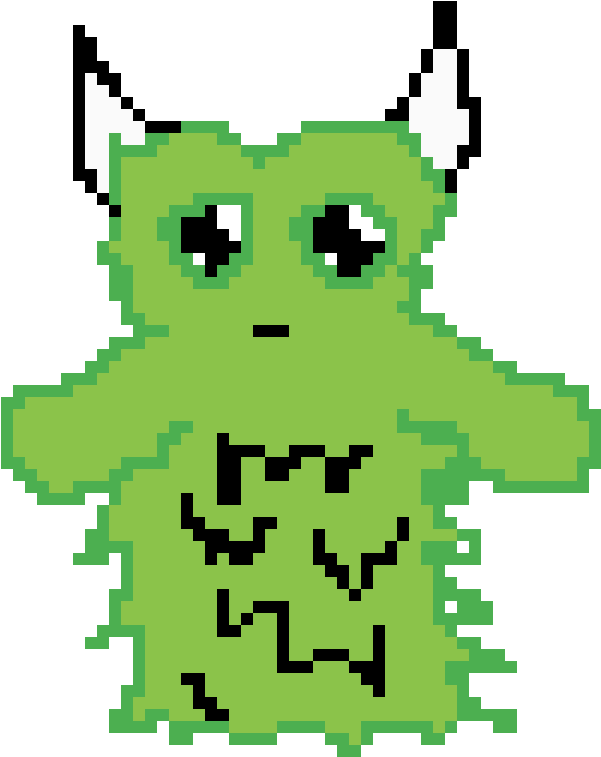 Cute Monster - Cartoon (1200x1200), Png Download