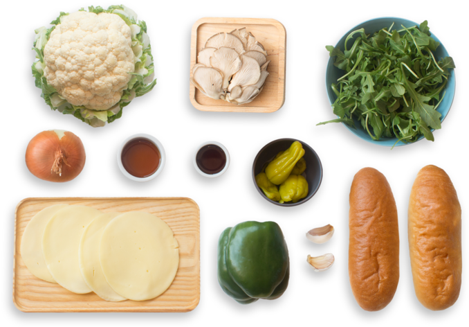 Cauliflower Cheesesteak Sandwiches With Warm Mushroom - Superfood (700x477), Png Download