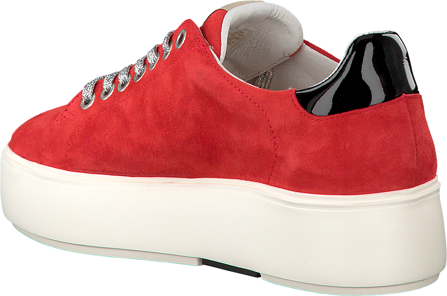 Red Nubikk Sneakers Elise Lace Perfo - Skate Shoe (1500x1008), Png Download