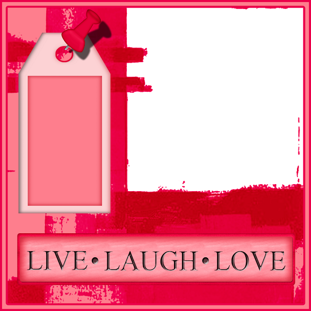Wrapped Life Live Laugh Love Scrap (620x620), Png Download