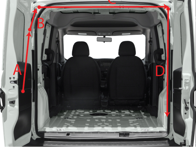 This Path Follows The Factory Wiring So The Cable Will - Compact Van (641x481), Png Download