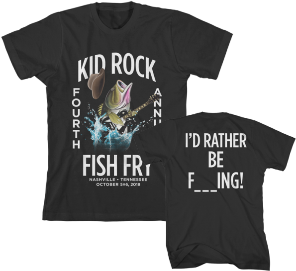 Kid Rock Jumping Bass T-shirt - Punk Tour Shirt (600x600), Png Download
