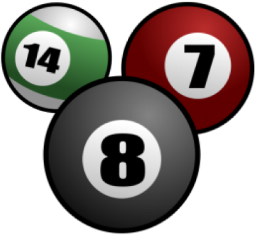 8 Ball Pool Clipart Real - Snooker Balls Clip Art (640x480), Png Download