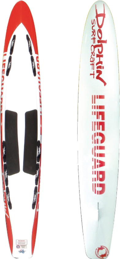 10'6 Epoxy Lifeguard Board - Dolphin Surf Craft (720x900), Png Download