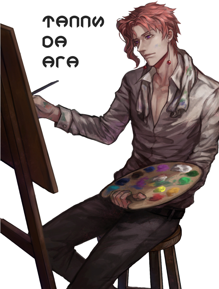 #оцените Нереальный Рисунок Карандашом #jjba #kakyoin - Jojo's Bizarre Adventure Jotaro Kakyoin (700x990), Png Download