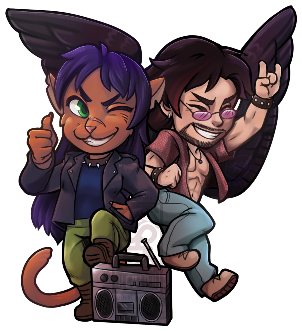 Chibi Couple Redrock 150 (1000x1082), Png Download