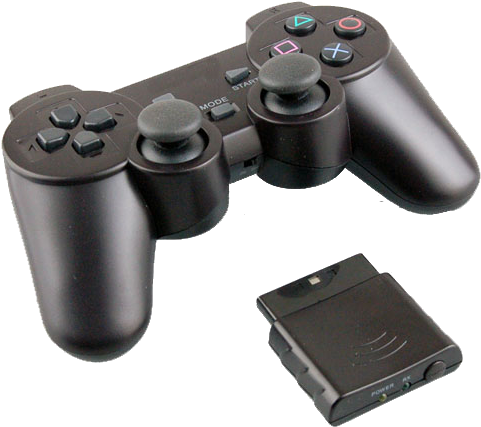 Джойстик Аналоговый Беспроводной Dualshock 2 (ps2) - Ps2 Joystick Wireless (500x682), Png Download