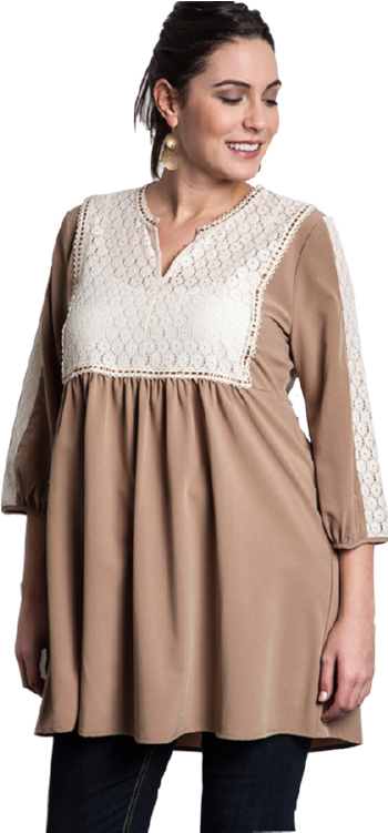 Baby Doll Lace Dress - A-line (750x750), Png Download