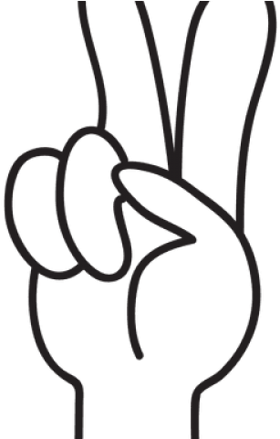 Ok Clipart Money Hand Sign - Line Art (640x480), Png Download
