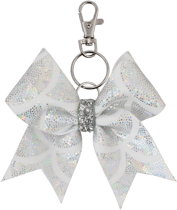 White Mermaid Scales I Love Cheer® Keyring - Keychain (1000x1000), Png Download
