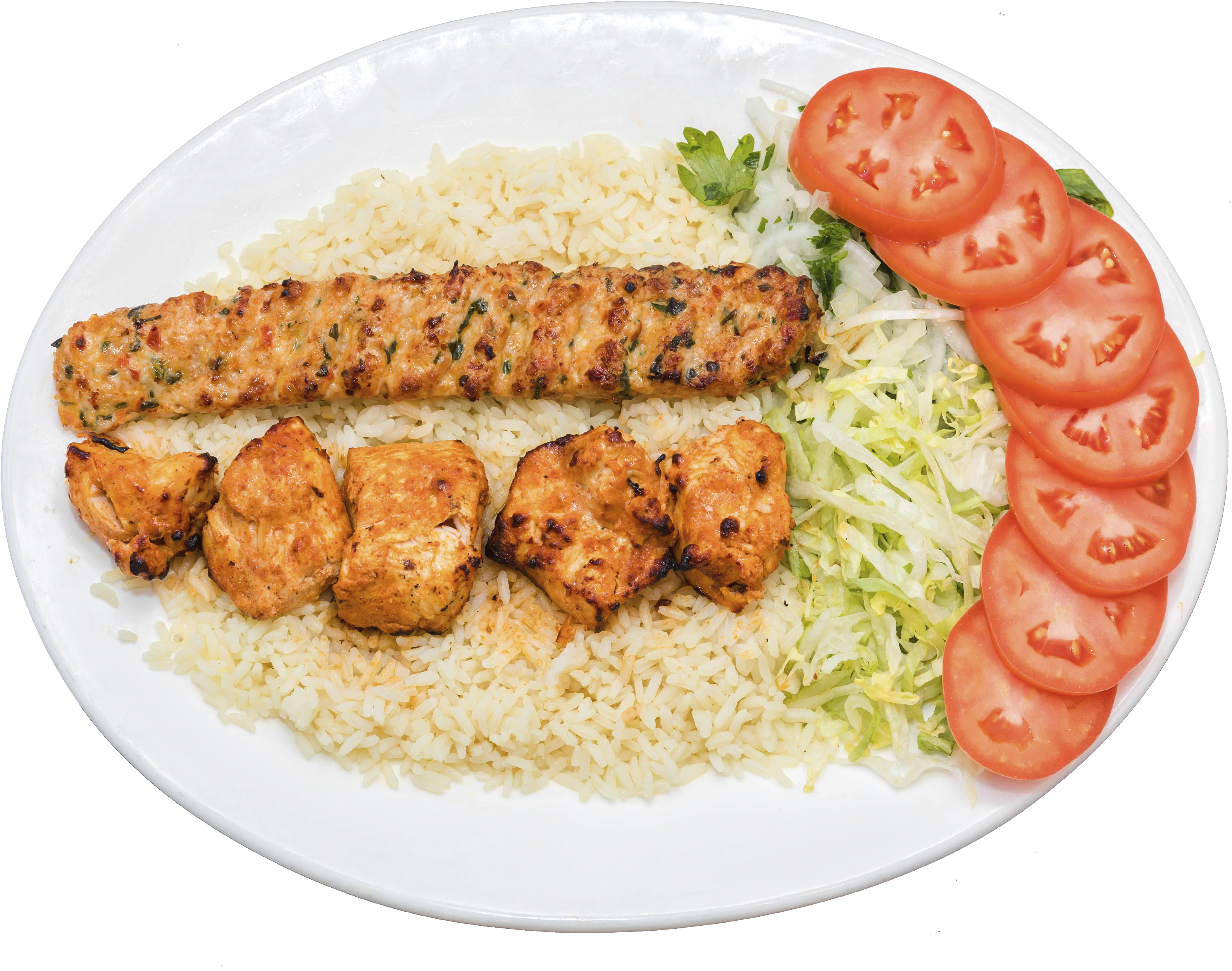 Mix Chicken Kebab & Chicken Adana - Shashlik (3288x3192), Png Download