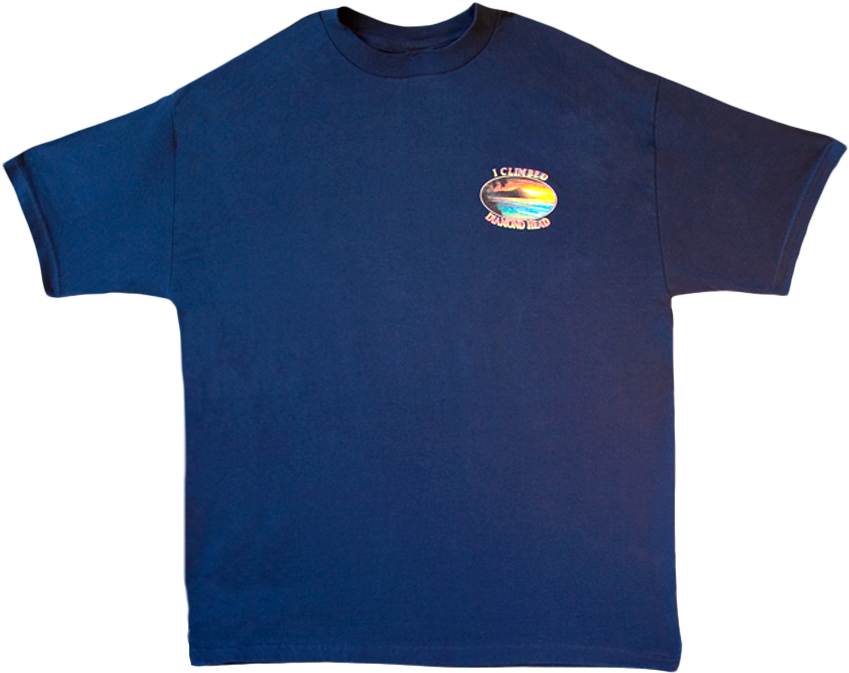 Diamond Head Hawaii Shirt Front (864x700), Png Download