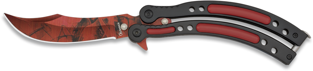 Albainox Butterfly Knife - Wire Stripper (1140x366), Png Download