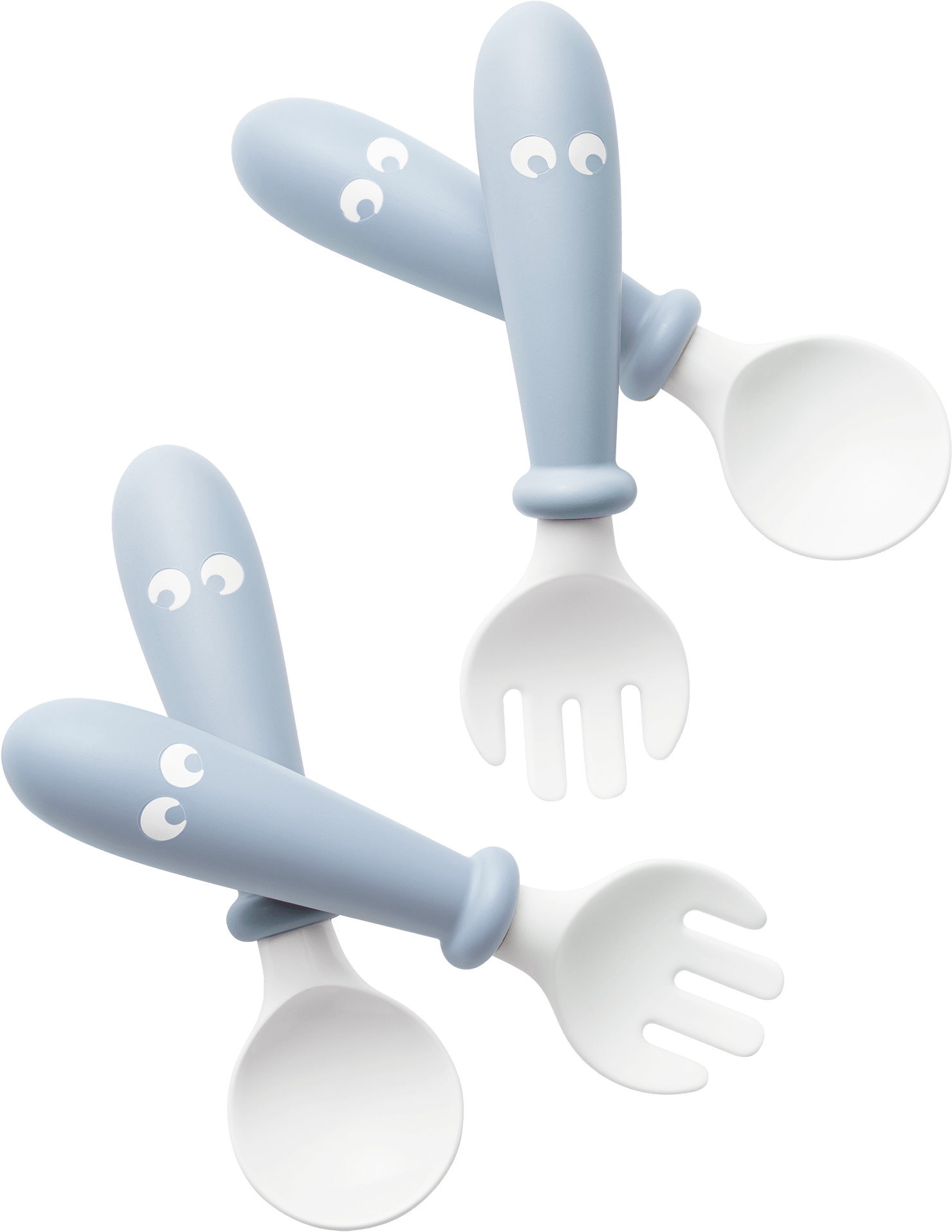 Baby Spoon And Fork, 4 Pcs New - Rocket (2052x1992), Png Download