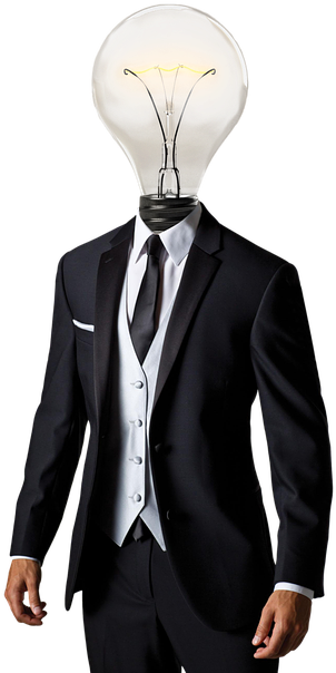 Ideas, New, Creative, Innovation, Man, Business, Tie - Coat And Suit Png (640x640), Png Download