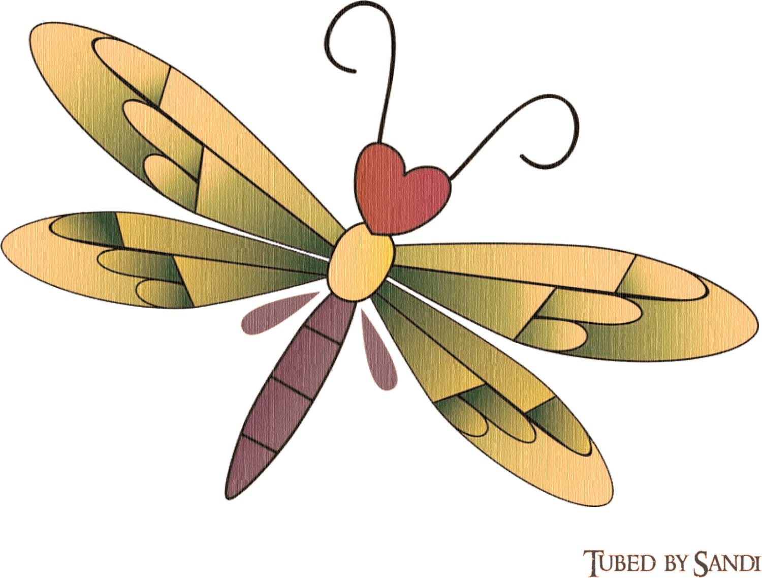 Dragonfly Art (1561x1182), Png Download