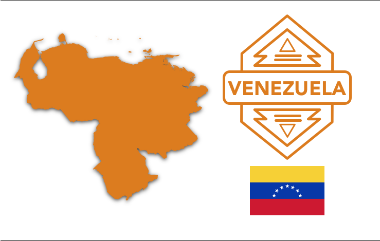 Image - Venezuela Map Black And White (738x480), Png Download