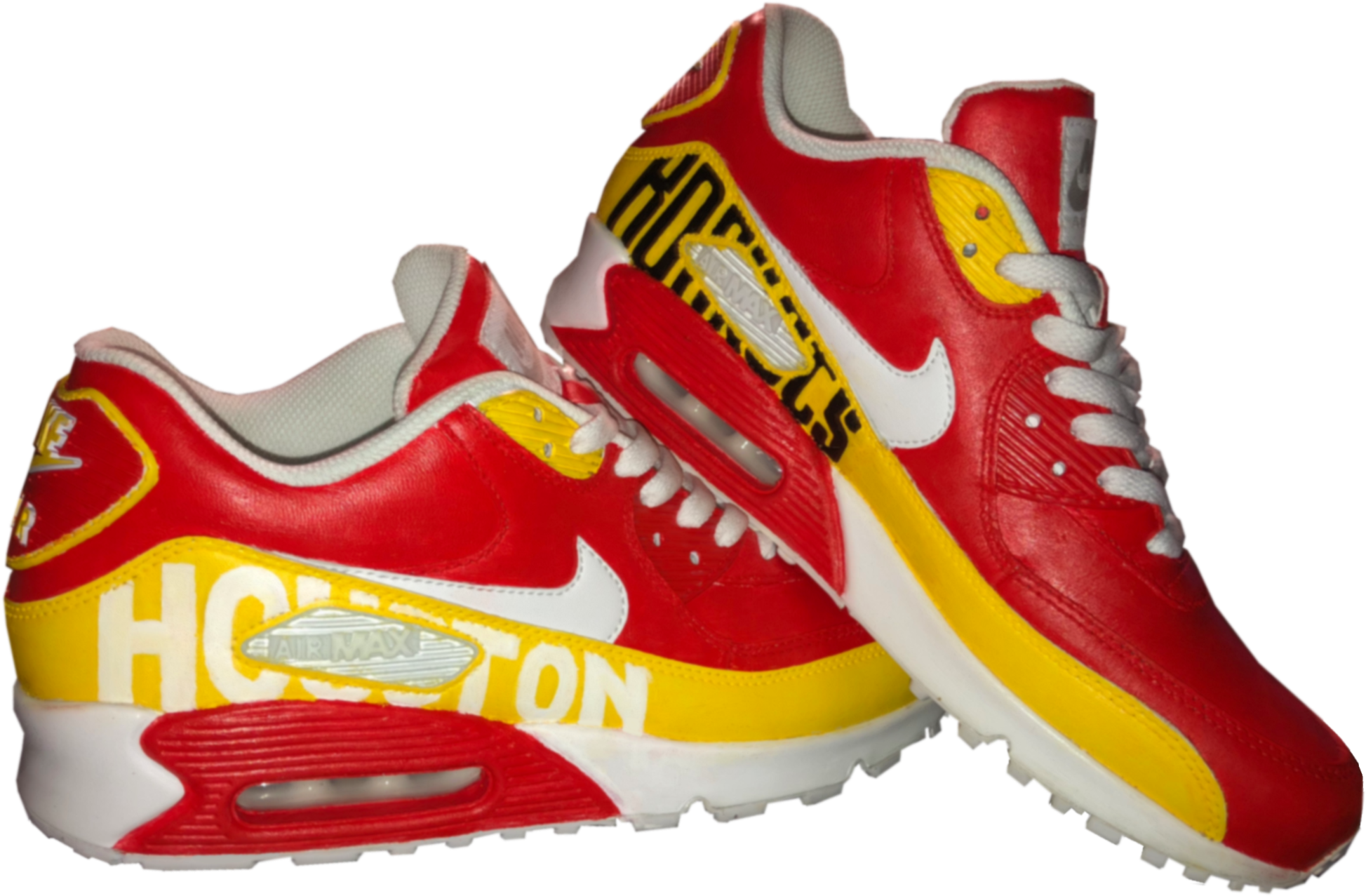 Art[art] Custom Houston Rockets Air Max 90's - Air Max Houston (3315x2205), Png Download