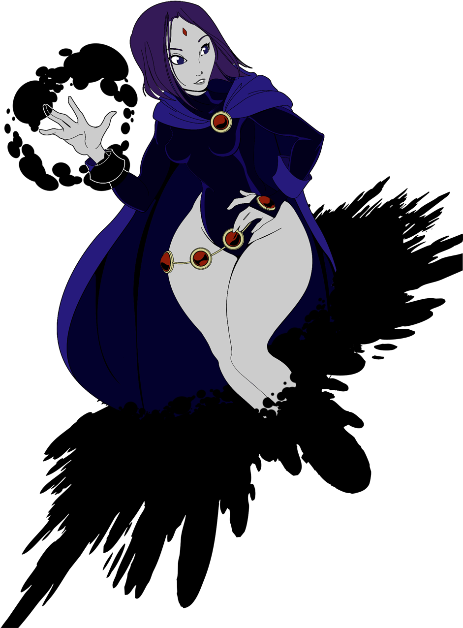 Drawn Raven Rose - Draw A Raven From Teen Titans (998x1309), Png Download