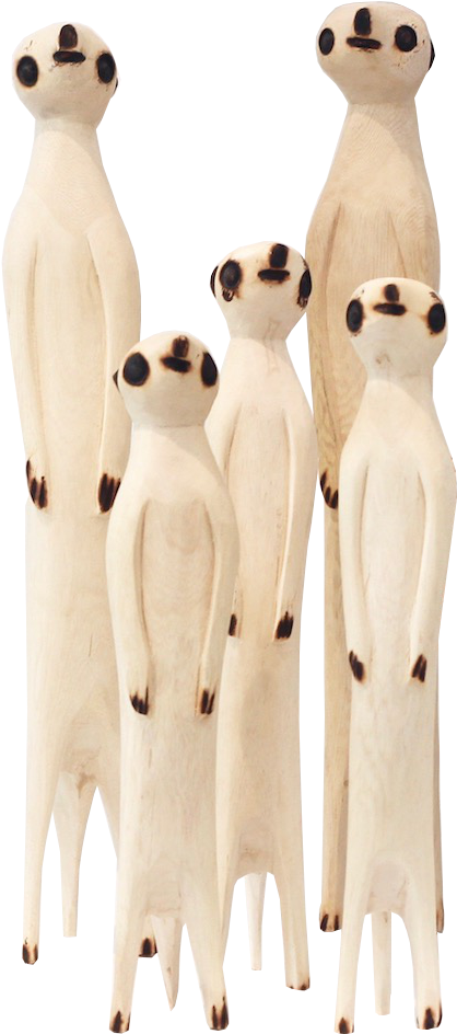 Hand Carved Meerkats - Meerkat (1000x1000), Png Download