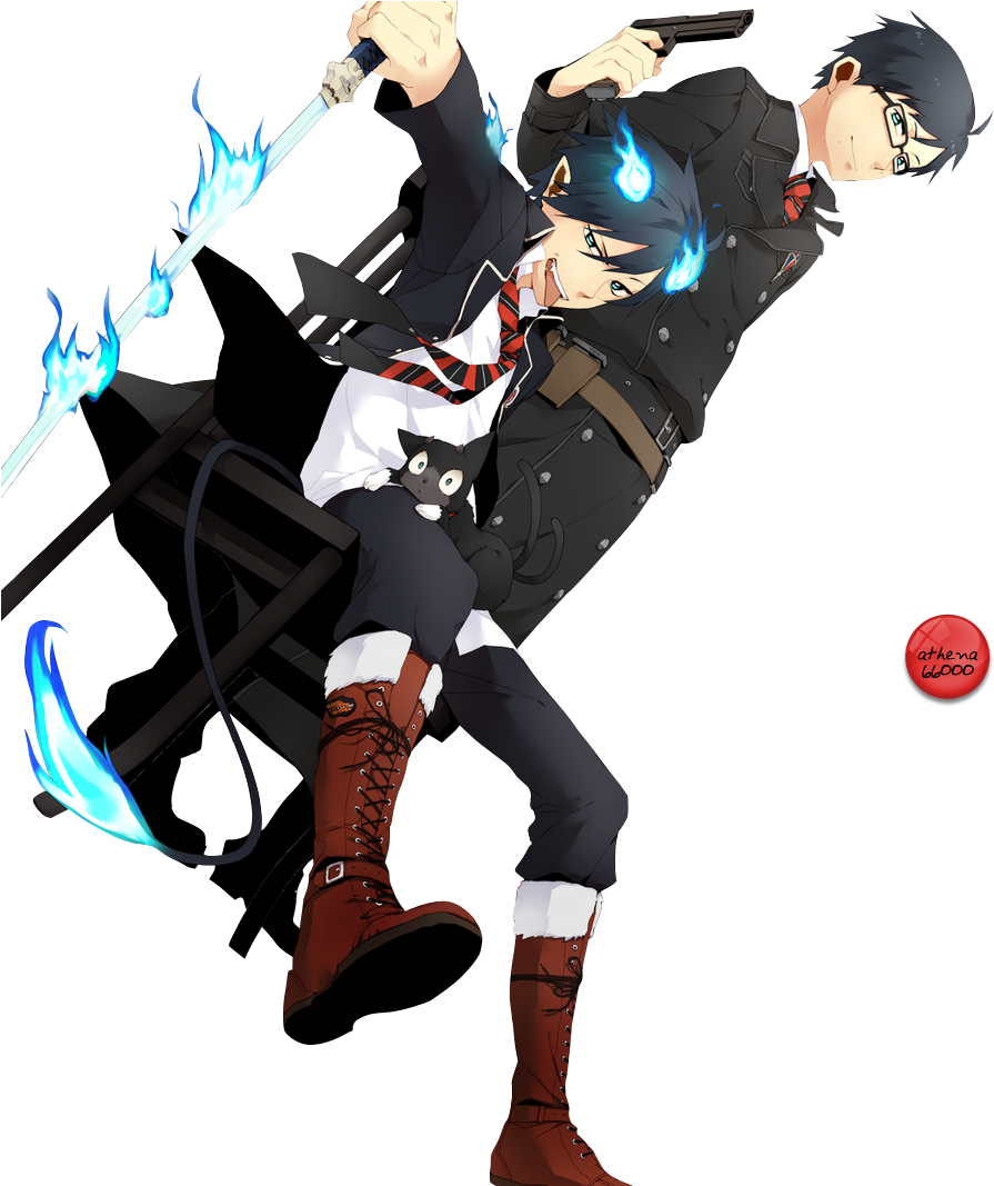 Anime Demon Vs Vampire (937x1066), Png Download