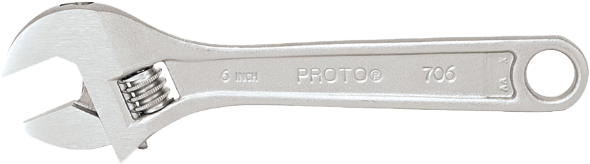 Full Size Of Proto Adjustable Wrench Proto Adjustable - Adjustable Spanner (900x900), Png Download