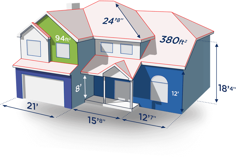Save Money On Measurements - House Design With Measurements (850x600), Png Download