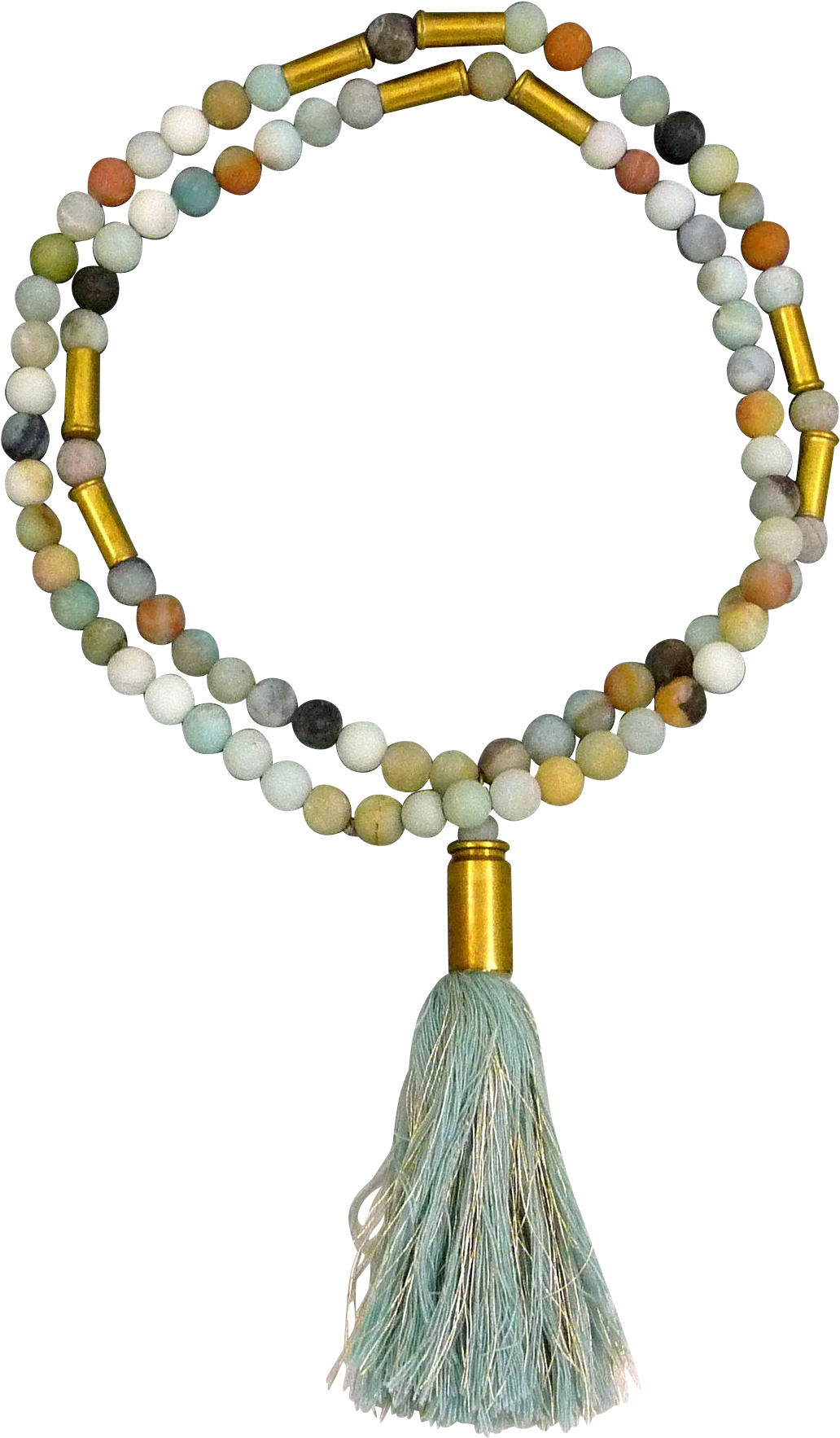 Amazonite Bullet Shell Casing Necklace With Tassel - Bead (1765x1765), Png Download