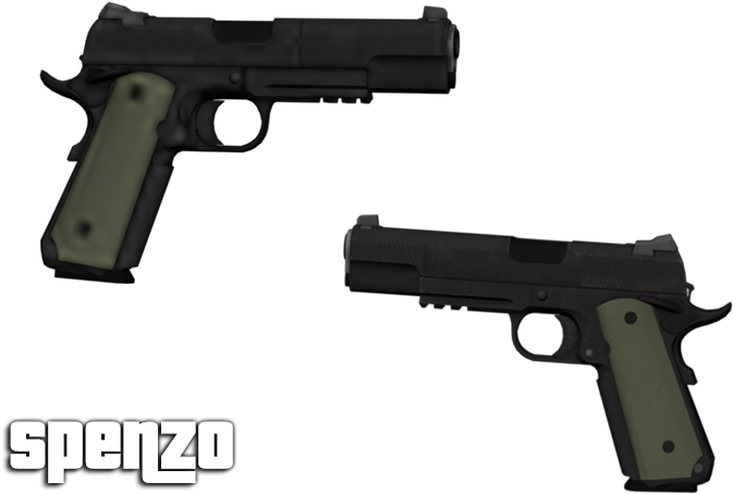 [rel] M1911 [hq/lq] - Lsrp Spenzo Weapons (708x486), Png Download