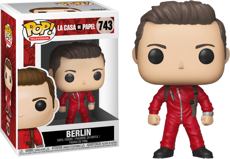 Money Heist La Casa De Papel Berlin Funko Pop Vinyl - Funko Pops De La Casa De Papel (764x528), Png Download