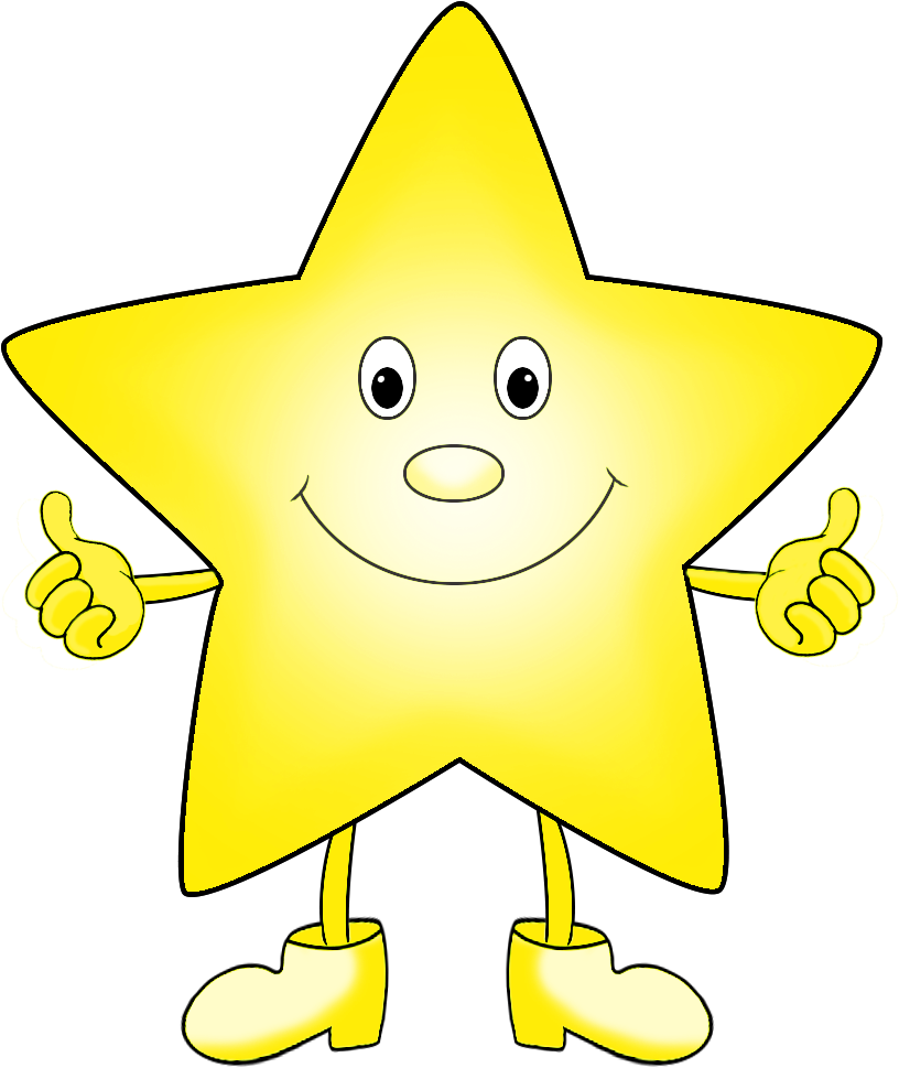 Bright Star Clipart - Green Star Funny (945x1067), Png Download