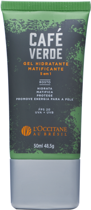 Café Verde Gel Facial - Sunscreen (383x1000), Png Download