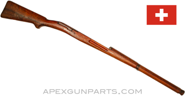 Swiss Schmidt-rubin 1911 Wood Stock, - Rifle (650x700), Png Download