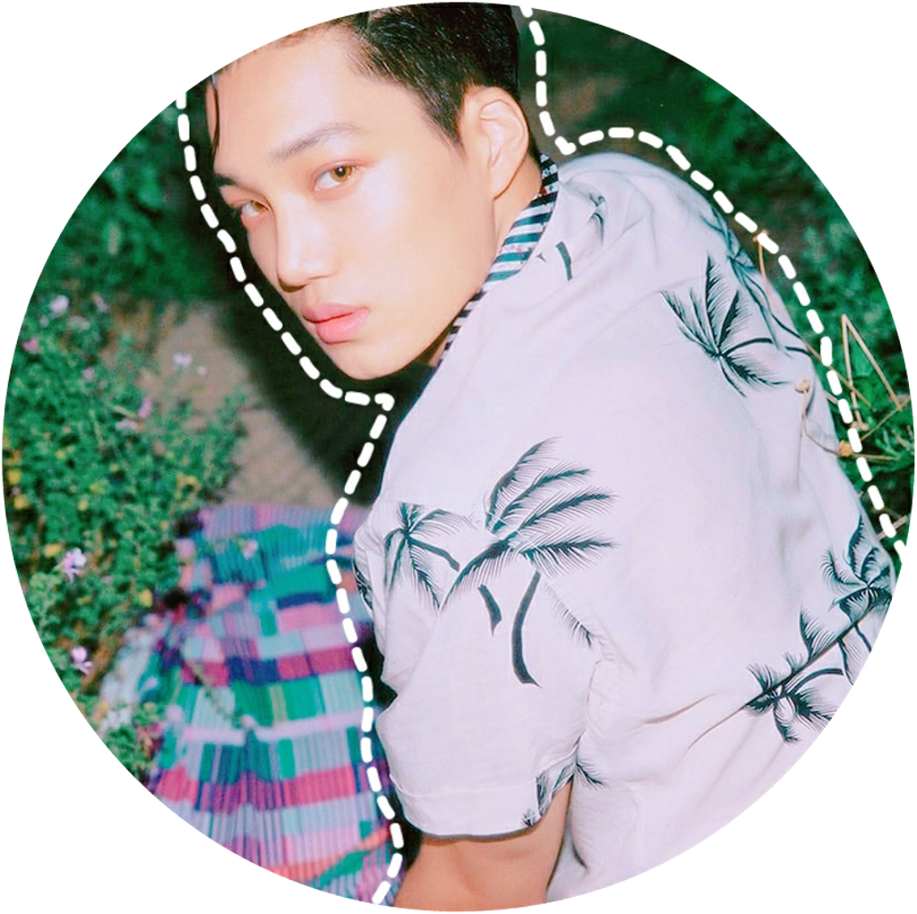 Kai Kimjongin Kimkai Exo Exok Kpop Circle - Exo Kai Circle Sticker (1024x1021), Png Download