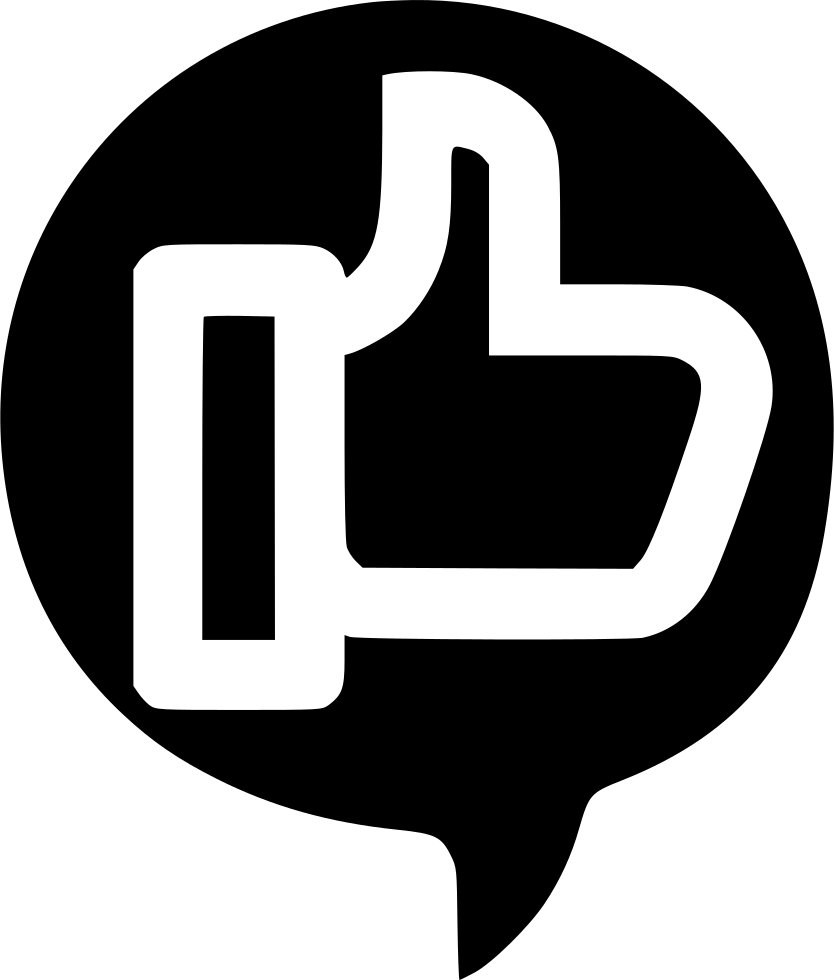 Social Media Like Chat Thumb Motivate Comments - Emblem (834x980), Png Download