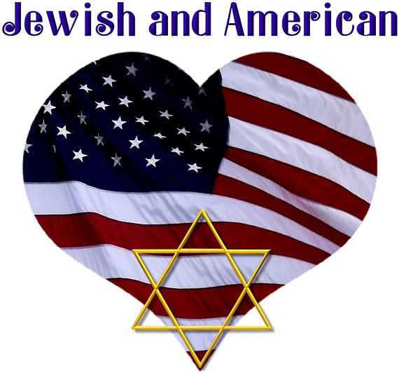 American Flag With Star Of David - Football T Shirt (600x554), Png Download