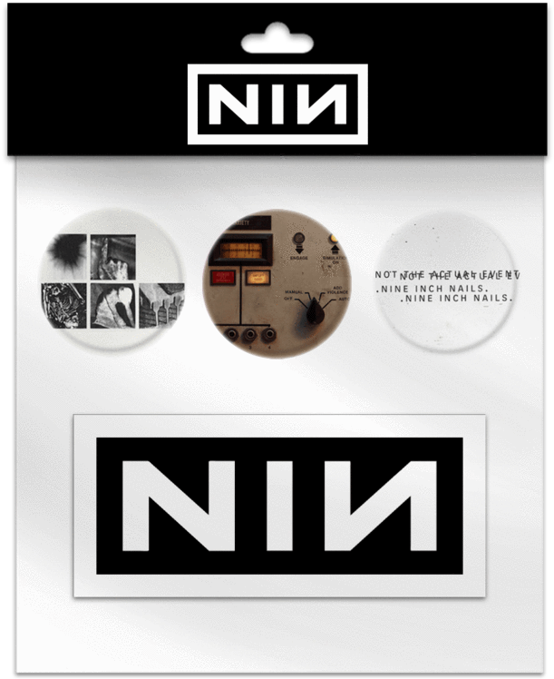 Button Sticker Pack - Nine Inch Nails (1024x1024), Png Download
