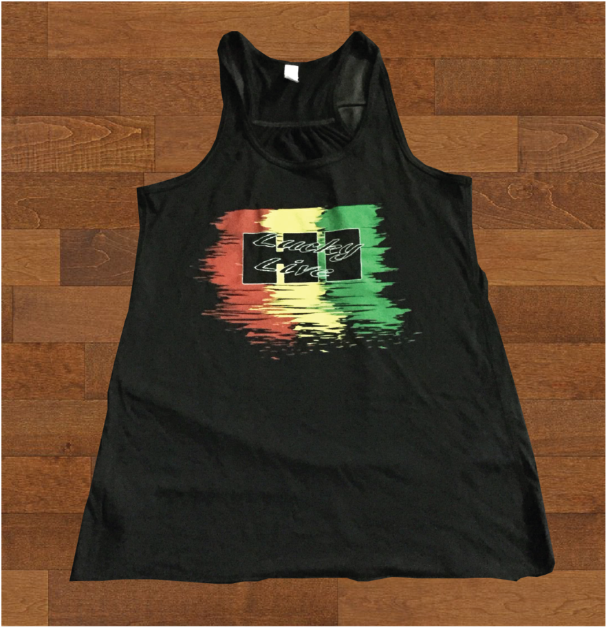 Rasta Ladies Racerback - Vest (991x1024), Png Download