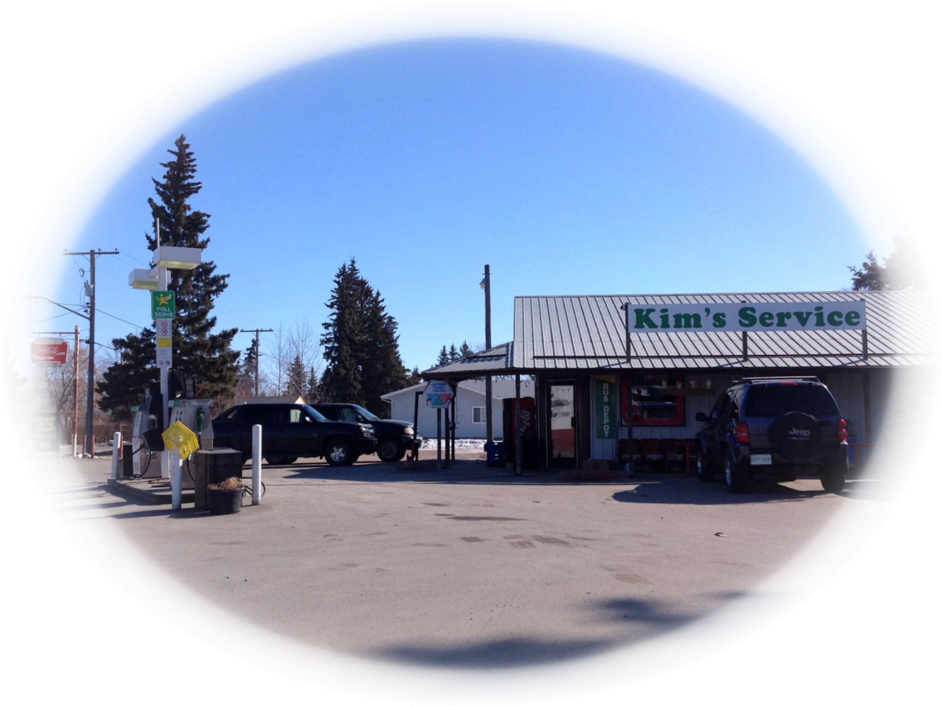 Kim's Service, Fas Gas, St Walburg, Gas Station, Confectionery, - House (1892x1420), Png Download