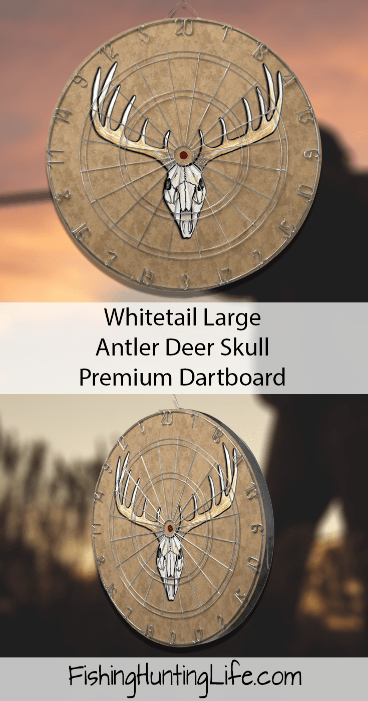 Whitetail Deer Hunting Dartboard - Circle (735x1400), Png Download