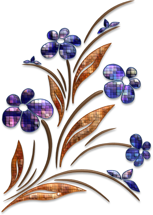 Flower Illustrations Art & Islamic Graphics - Floral Png Black And White (501x701), Png Download