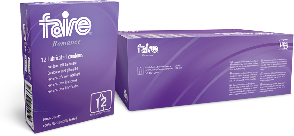 High Quality Faire Condoms - Faire Romance (1091x553), Png Download